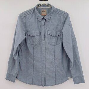 5.11 Tactical Chambray Button Down Long Sleeve Shirt Women's M